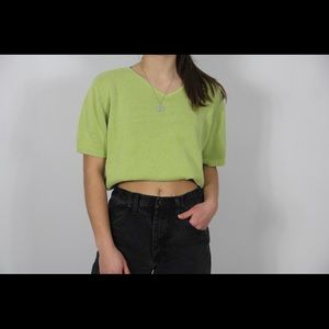 Green Christopher and Banks knitted tee
